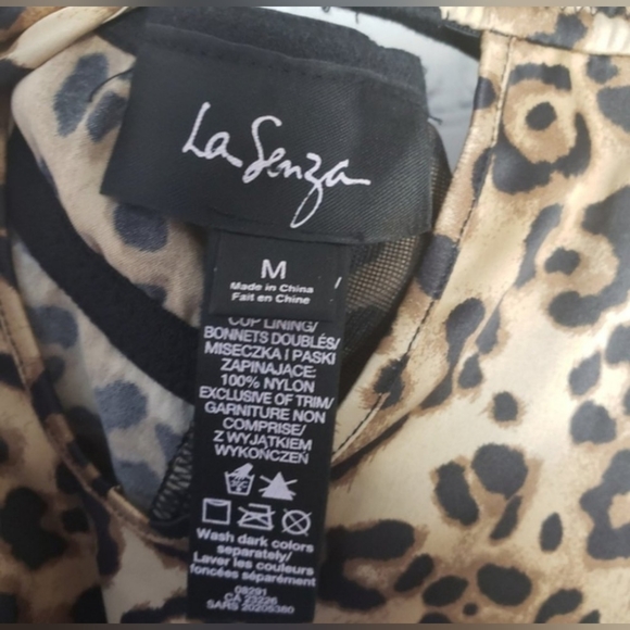 La Senza Leopard Animal Print Lingerie Chemise Teddy Lace Boudoir Pin-up - Picture 7 of 8